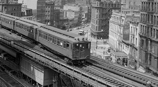 Elevated train, Manhattan